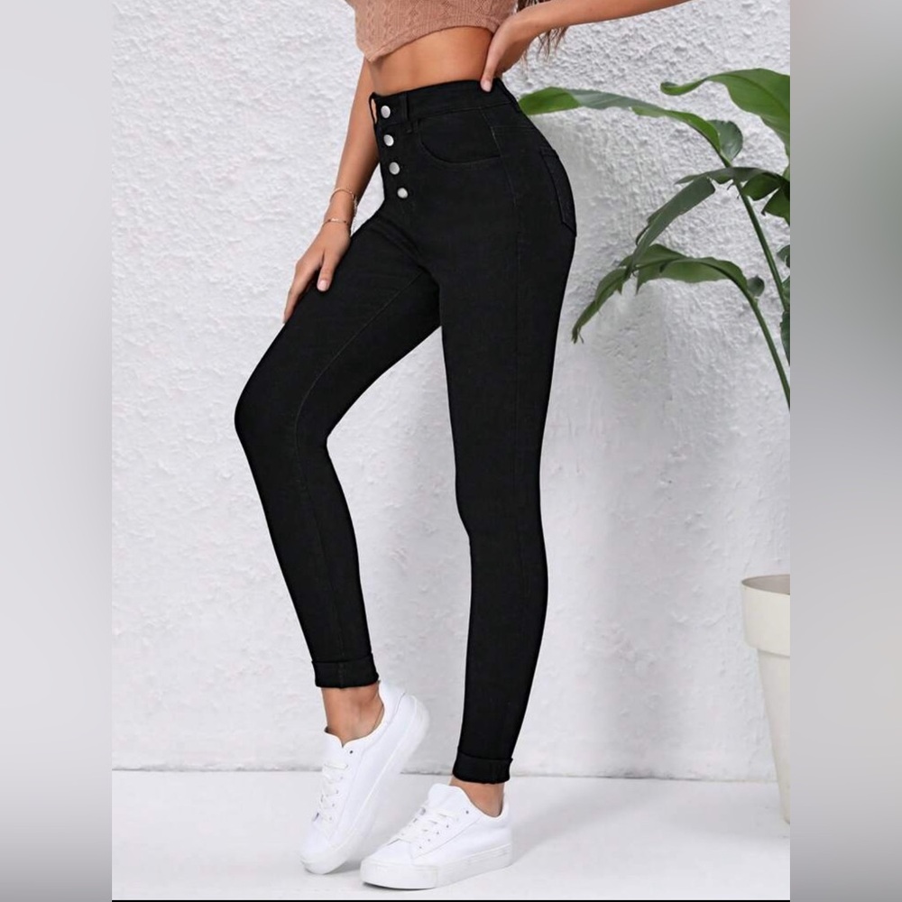 Sleek High-Waist Tahari Jeans